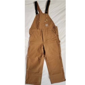 Carhartt overall, Color brown, size 38x28.